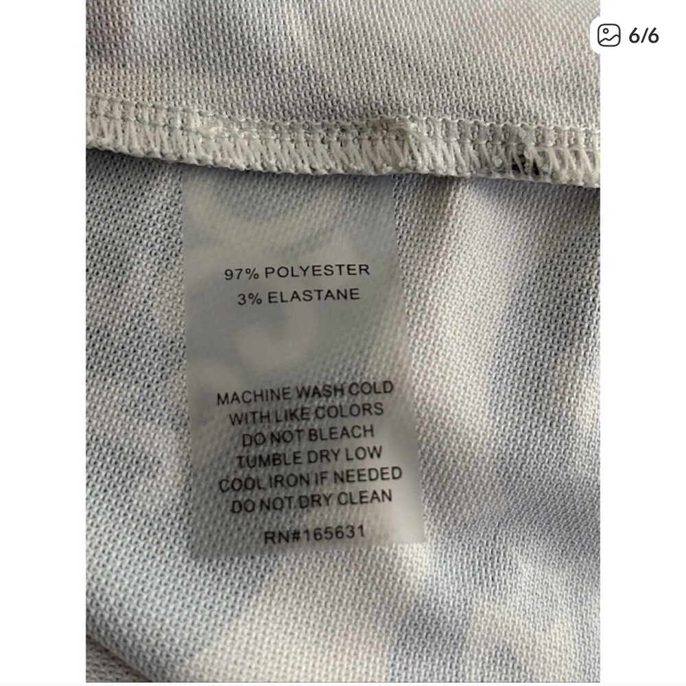 Johnny Was XL Tango Active Pique Polo V Neck sleeveless top - Picture 6 of 6
